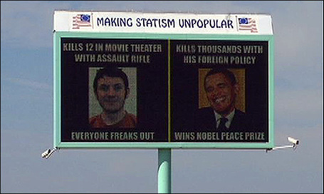 Billboard Compares Obama to Suspected Shooter Holmes | MN News Hound | Scoop.it