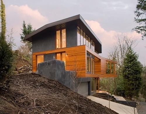 Maison bois métal – Hoke Residence par Skylab Architects – Portland