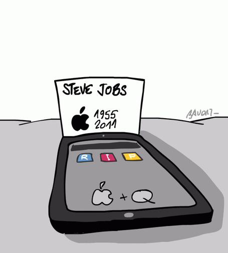 Mort de Steve Jobs pomme Q