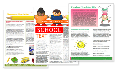 Elementary Student Newspaper Template Page 1