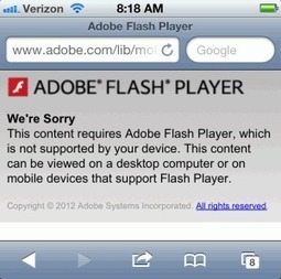 Why the iPad and iPhone not supporting Adobe Flash is a Great thing for mLearning | The m-Learning Revolution Blog | E-Learning and Online Teaching | Scoop.it