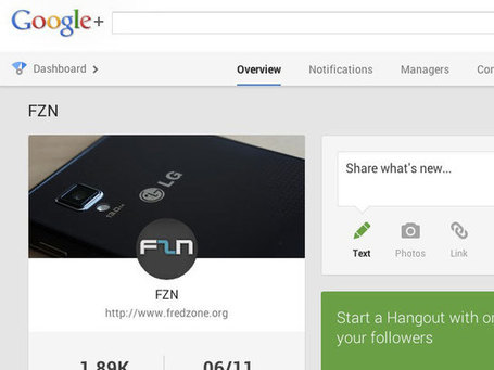 Google+ : d&eacute;barquement des tableaux de bord pour les pages ! | Enfance, Social, Sant&eacute;, veille technologique ... | Scoop.it