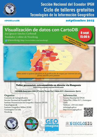 Taller gratuito: Visualización de datos con mapas usando CartoDB