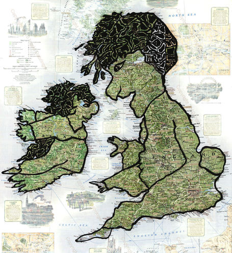 Ingrid Dabringer&rsquo;s Map Paintings: Finding Whimsy in Geography | FCHS AP HUMAN GEOGRAPHY | Scoop.it