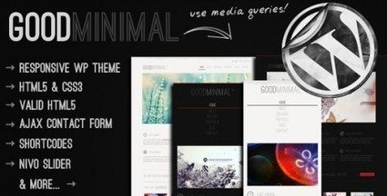 Good Minimal Clean Responsive Wordpress Theme | Premium Wordpress Themes | Scoop.it