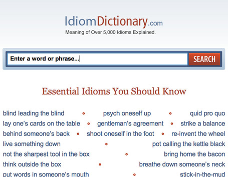 IdiomDictionary.com &ndash; Online Idiom Dictionary | Social media and education | Scoop.it