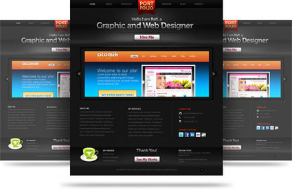 Download Creative Free Psd Website Templates Design Bombs PSD Mockup Templates