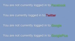 Detect if visitors are logged into Twitter, Facebook or Google+ | Social Media ePower Marketing | Scoop.it
