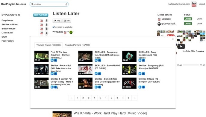 OnePlaylist : vos musiques de différentes plateformes en une seule et même playlist
