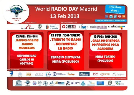 Let's celebrate Radio @ World Radio Day Madrid 2013 (13/02) | Radio 2.0 (Fr & En) | Scoop.it