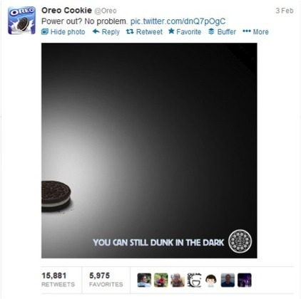 Oreo &ldquo;Cremes&rdquo; the Big Game | BRAND marketing Curation | Scoop.it