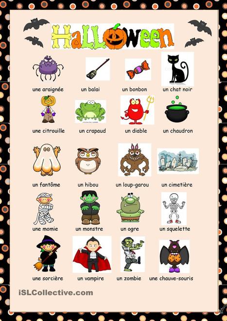 Vocabulaire Halloween | FLE enfants | Scoop.it