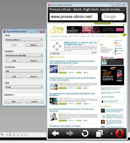 L'&eacute;mulateur Opera pour d&eacute;velopper vos sites mobiles | formation 2.0 | Scoop.it