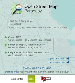 Gran mapathon OpenStreetMap Paraguay