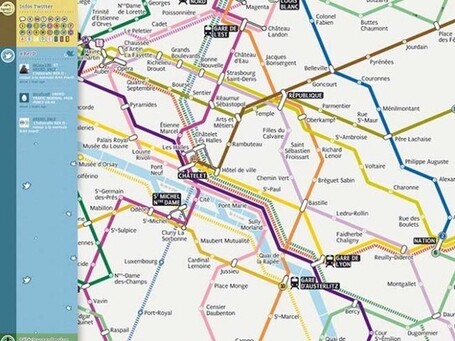 Sublyn, un plan du m&eacute;tro de Paris en HTML5 et avec l'int&eacute;gration de Twitter | Richard Dubois - Digital Addict | Scoop.it