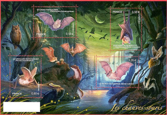 Les chauves-souris | Des timbres, une &eacute;poque | Scoop.it