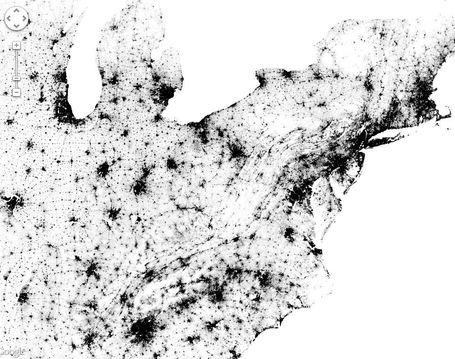 Census Dotmap | Geography Education | Scoop.it