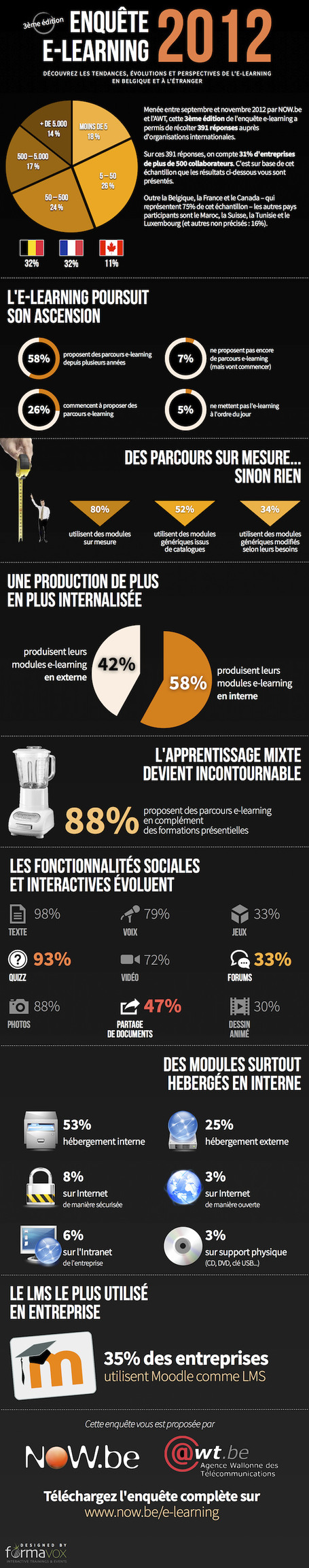 infographie de l'enqu&ecirc;te elearning francophone 2012 ! | eLearning related topics | Scoop.it