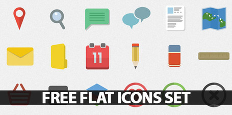 Free Flat Icons Set for Websites, Apps and Infographics | Icons | Graphic Design Junction | JHdez - Tech | Scoop.it