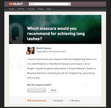 Klout Becomes More than a Score with Klout Experts | Social Medianess | Scoop.it