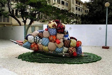 "Road to exile" by Barth&eacute;l&eacute;my Toguo | Art Installations, Sculpture | Scoop.it