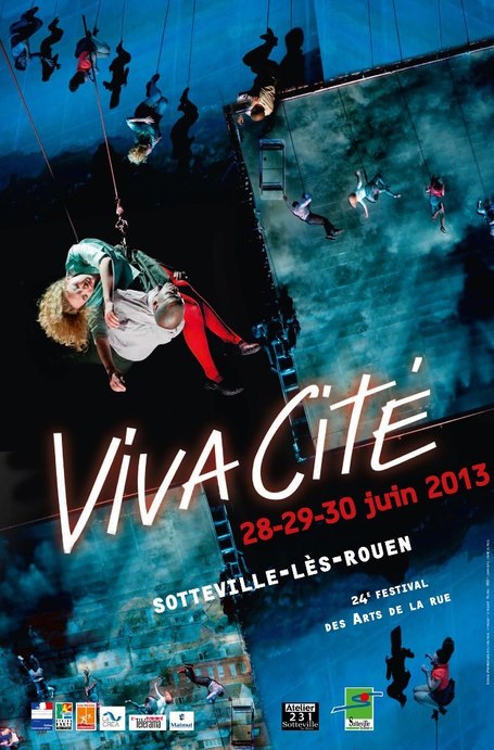 Viva Cit&eacute; - visuel de l'&eacute;dition 2013 du festival !! - Aerial theater "as the world tipped"| Facebook | Rouen | Scoop.it