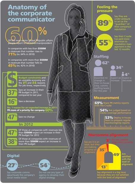 Infographic: Anatomy of the corporate communicator | Articles | Advertising, Social Media and Public Relations | Scoop.it