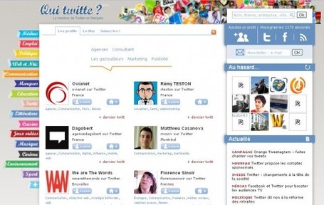Qui twitte ? Un annuaire fran&ccedil;ais pour Twitter | Ballajack | formation 2.0 | Scoop.it