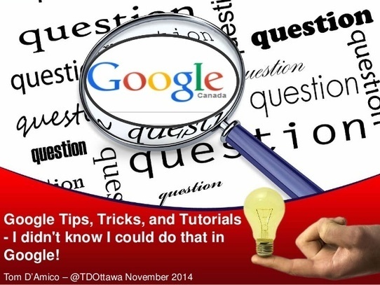 Google Tips and Tricks - "I didn't know I could...