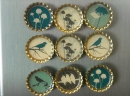 Handmade Monday: Bottle Cap&nbsp;Magnets | Mes coups de coeur de la semaine | Scoop.it