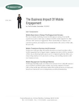 The Business Impact Of Mobile Engagement - CIO White Papers Research Library | mobile business | Scoop.it