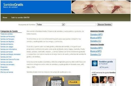 SonidosGratis, banco de sonidos gratuitos para tus proyectos | Coneixement en xarxa | Scoop.it