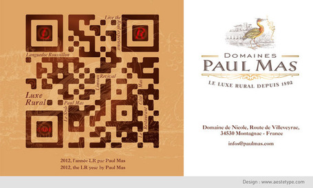 LR code, les Domaines Paul Mas vous invitent au Luxe Rural | Tag 2D & Vins | Scoop.it