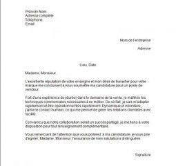 Exemple de lettre de motivation pour travailler ... - Exemples de CV ...