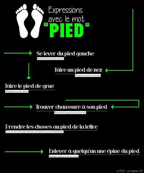 Expressions avec le mot ·PIED· | Pourquoi pas... en français  ? | Scoop.it