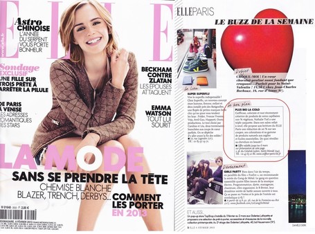 ELLE - N&deg; 3502 - 8 f&eacute;vrier - Page 2 du Cahier de Paris. | Nathalie TUIL | Scoop.it