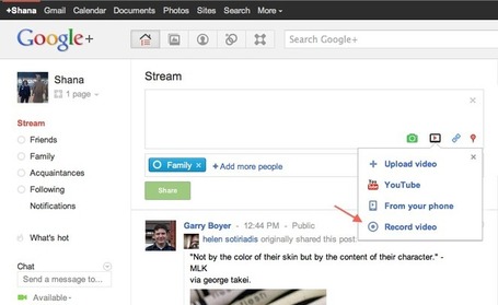 Google+ permet la mise en ligne de statuts en vid&eacute;o | strat&eacute;gie marketing des PME | Scoop.it