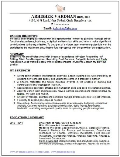 Best Resume Format 2015 Free Over 10000 CV and Resume Samples with Free Download: Best Resume Format of 2015