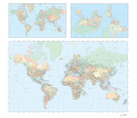 20 World Map Source Files (psd, eps, ai, svg & png) | Trucs et astuces du net | Scoop.it