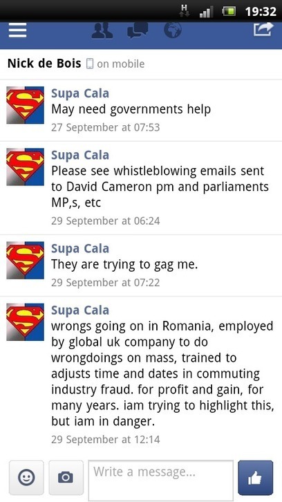 DISCLOSURE MADE TO NICK DE BOIS MP, TWITTER, FACEBOOK, EMAILS. | SUPACALA1, INDUSTRIAL FRAUD WHISTLE-BLOWER | Scoop.it