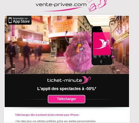 Vente Priv&eacute;e lance l'appli Ticket Minute | Achat group&eacute; | Scoop.it