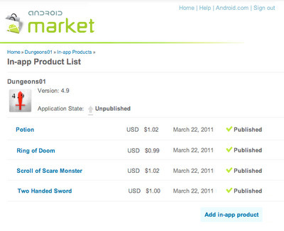 Android Market Apps on Blog  In App Billing On Android Market  Ready For Testing   Freemium