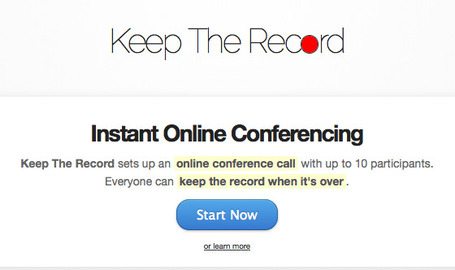 Keep The Record - instant online conferencing | Tools for Learners | Scoop.it
