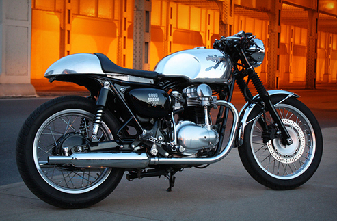 Kawasaki W650 Cafe Racer Wilkinson Bros Grease n Gasoline