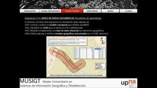 Nuevo «Máster en Sistemas de Información Geográfica y Teledetección» de la Universidad Pública de Navarra