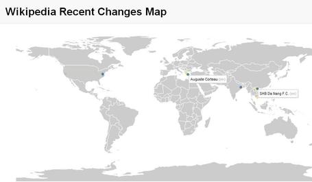 Mapa de ediciones en la Wikipedia | Social Media, TIC y Salud | Scoop.it