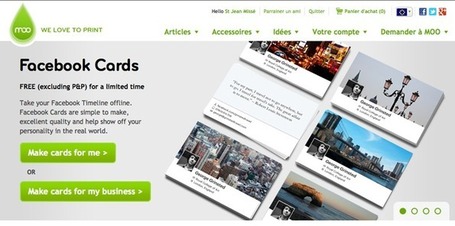 Moo permet d&eacute;sormais aux entreprises de cr&eacute;er des cartes de visite &agrave; partir des pages Facebook | Cr&eacute;ation fait-main et communication | Scoop.it