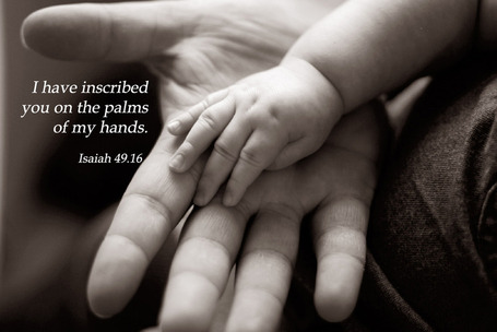 Isaiah 49.16 Poster - I have inscribed you on the palms of my hands. | Resources for Catholic Faith Education | Scoop.it