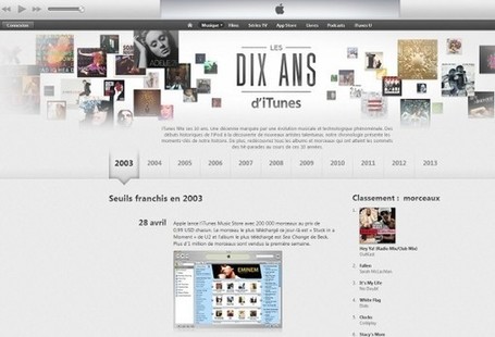 Apple retrace les 10 ans d'iTunes - Le Monde Informatique | Apple World | Scoop.it
