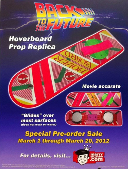 Mattel to release a Real Back to the Future Hoverboard | All Geeks | Scoop.it